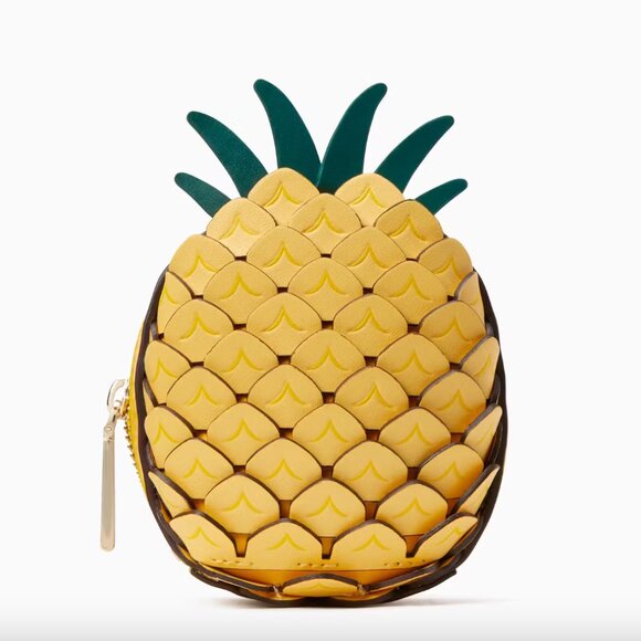 π¨ 50% OFF BUNDLES! ENDS 12/7 π¨ NWOT Kate Spade Pineapple Novelty Coin Purse - Picture 1 of 3